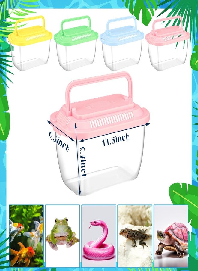 Grinsvalley 24Pcs Plastic Fish Bowls with Lids and Fishing Net Bulk Include 12 Pcs Fish Bowl and 12 Pcs Fishing Nets for Candy Summer Carnival Prizes Centerpieces and Party Decoration - Image 3